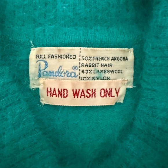 Pandora Vintage 1950’s French Angora Rabbit Hair Lambswool Blend - Picture 3 of 6